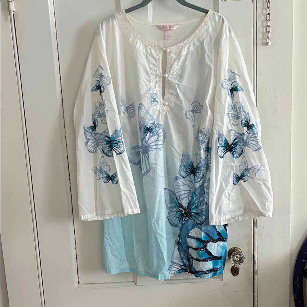 Cacique White Cotton Top
